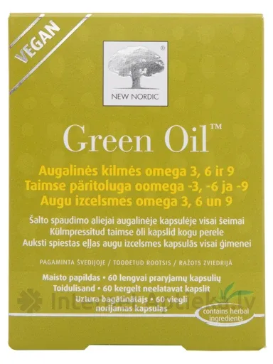 New Nordic Green oil, 60 kapsulas