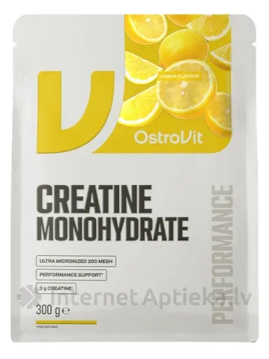 OstroVit Creatine Monohydrate Lemon pulveris, 300 g