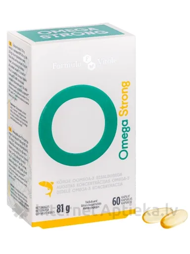 Formula Vitale Omega Strong zivju eļļas kapsulas, 60 gb.
