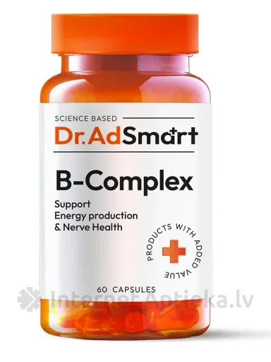 Dr. AD Smart B-complex kapsulas, 60 gb.