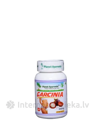 Planet Ayurveda® Garcinia Organic svara kontrolei, 60 kapsulas