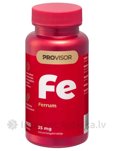 PROVISOR DZELZS (FE) 25MG, 60 tabletes