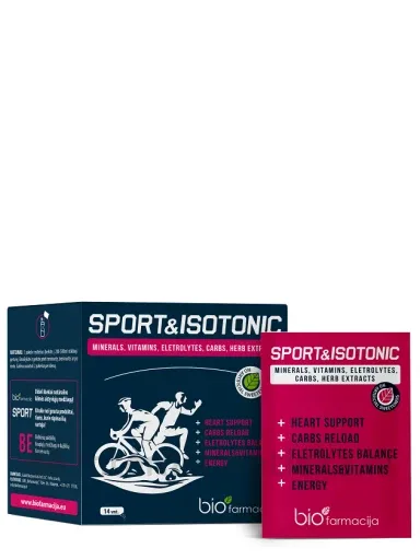 Biofarmacija BIO Sport&Isotonic pulveris, 14 paciņas