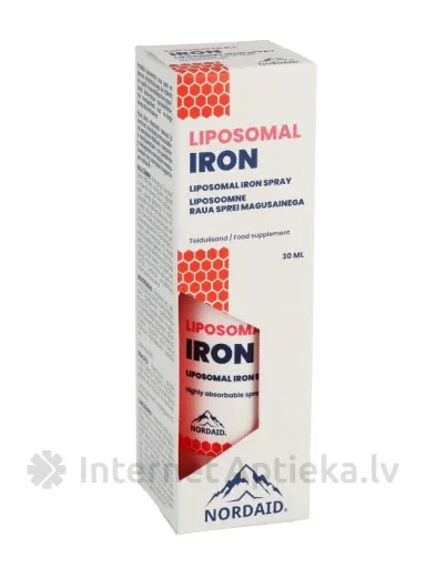 NORDAID IRON Liposomālās dzelzs sprejs, 30 ml