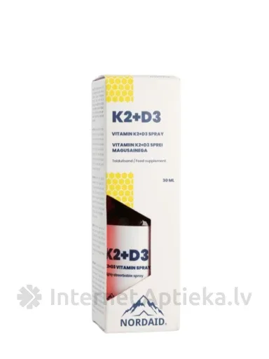 NORDAID K2+D3 šķidrums, 30 ml