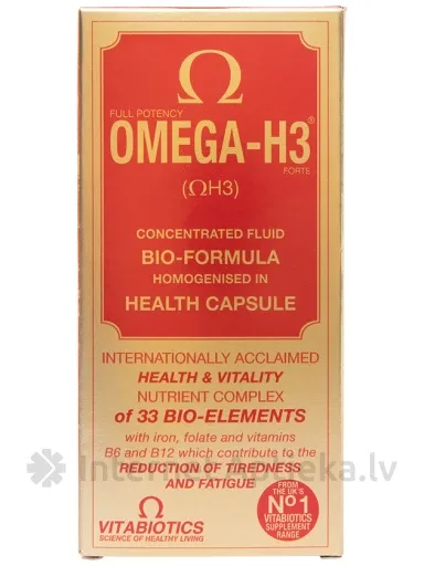 Vitabiotics Omega-H3, 30 kapsulas