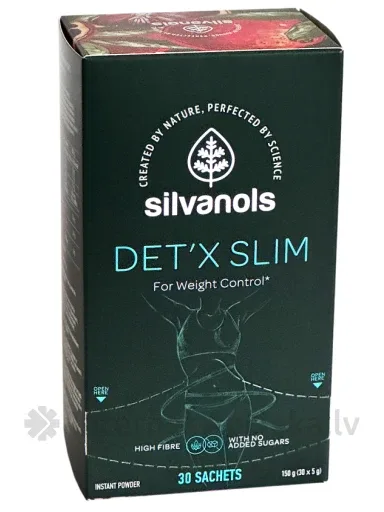 Silvanols Det'x Slim paciņas 5 g, 30 gb.