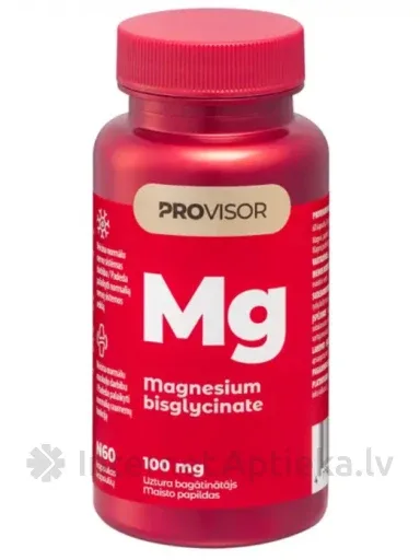 PROVISOR uztura bagātinātājs MAGNESIUM 100MG, 60 kapsulas