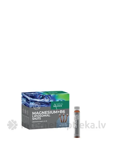 ACORUS BALANCE Magnesium + B6 Liposomal Shots 25ml ampulas, 14 gab.