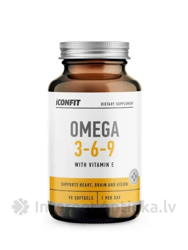 ICONFIT Omega 3-6-9 mīkstās kapsulas, 90 gab.