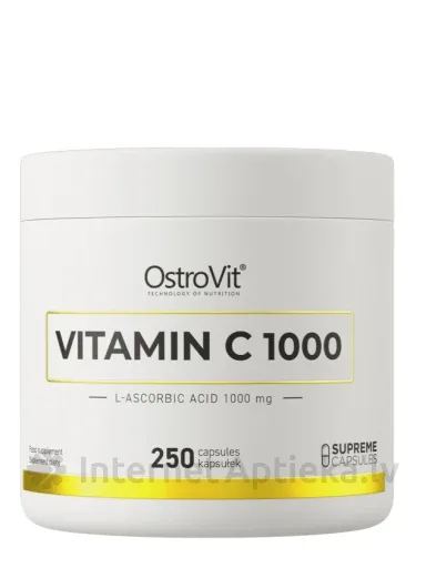 OstroVit Kapsulas Vitamin C 1000 mg, 250 gb.