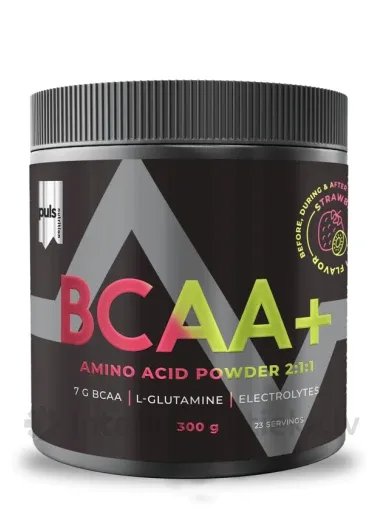 Puls Nutrition BCAA+ Aminoskābju pulveris bumbieru un laima, 300 g