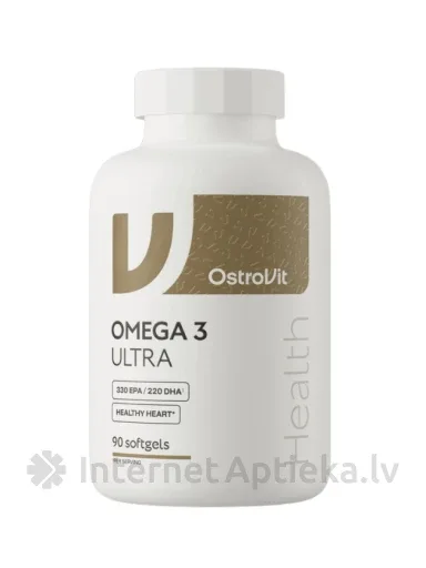 OstroVit Omega3 Ultra kapsulas, 90 gb.