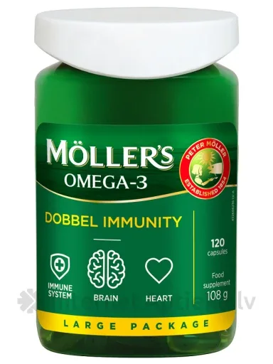 MOLLERS Dobbel Immunity kapsulas, 120 gab.