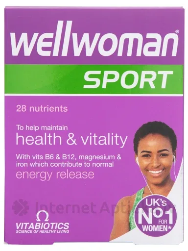 Vitabiotics Wellwoman Sport & Fitness vitamīni sievietēm, 30 tabletes