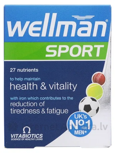 Vitabiotics Wellman Sport vitamīni vīriešiem, 30 tabletes
