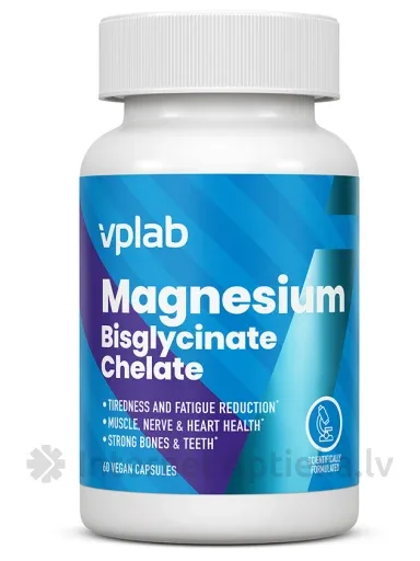VPLAB Magnesium bisglycinate, 60 kapsulas