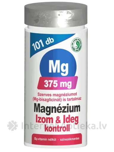 Magnijs 375 mg muskuļiem un nerviem, 101 tablete