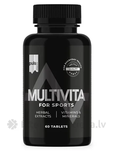 Puls Nutrition Multivita Vitamīni sportam, 60 tabletes