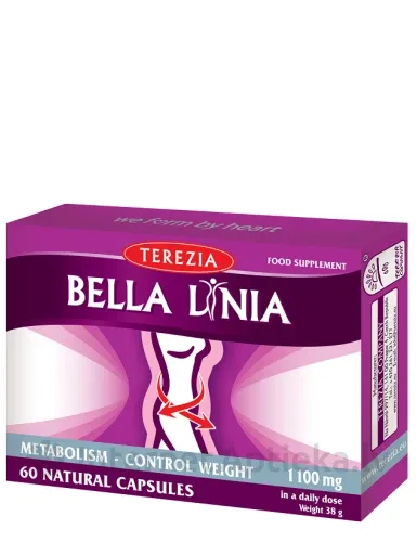 Terezia Bella Linia ar čagu, guarānu un Paragvajas ileksu, 60 kapsulas