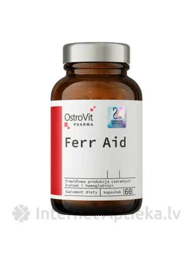 OstroVit Pharma Ferr Aid kapsulas, 60 gb.