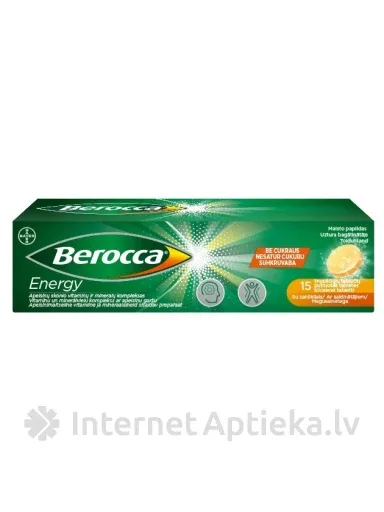 Berocca Energy putojošās tabletes, 15 gb.