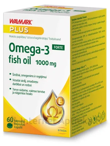 Walmark Omega 3 Forte 1000mg, 60 kapsulas