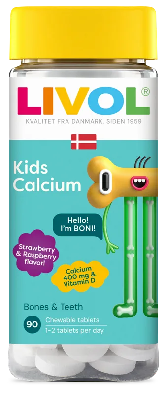 LIVOL EXTRA CALCIUM bērnu, 90 tabletes
