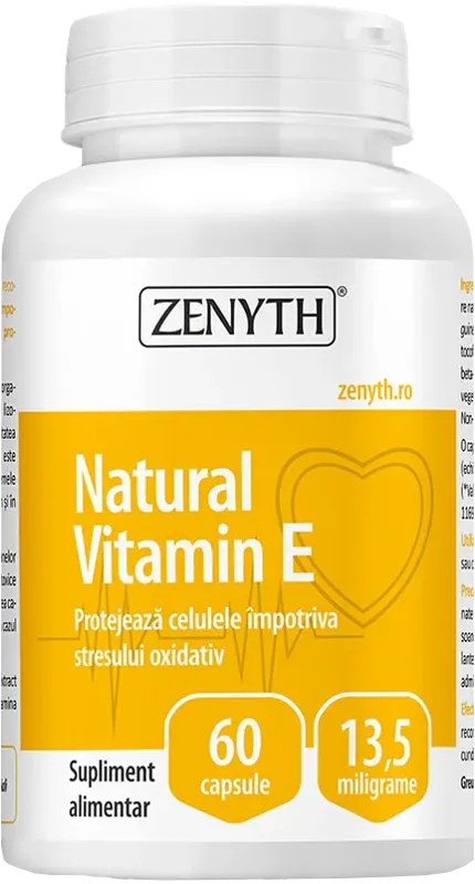 ZENYTH Vitamīns E kapsulas, 60 gab.