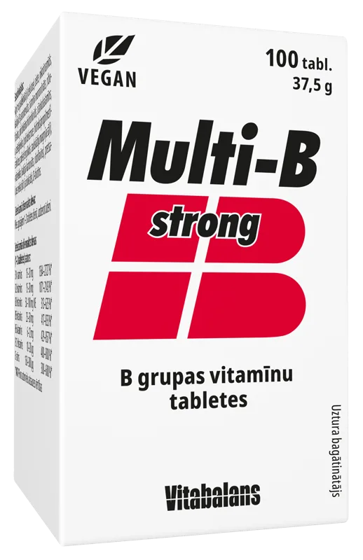 VITABALANS Multi-B Strong tabletes, 100 gab.