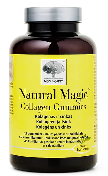 NEW NORDIC Natural Magic Collagen košļājamās pastilas, 45 gab.