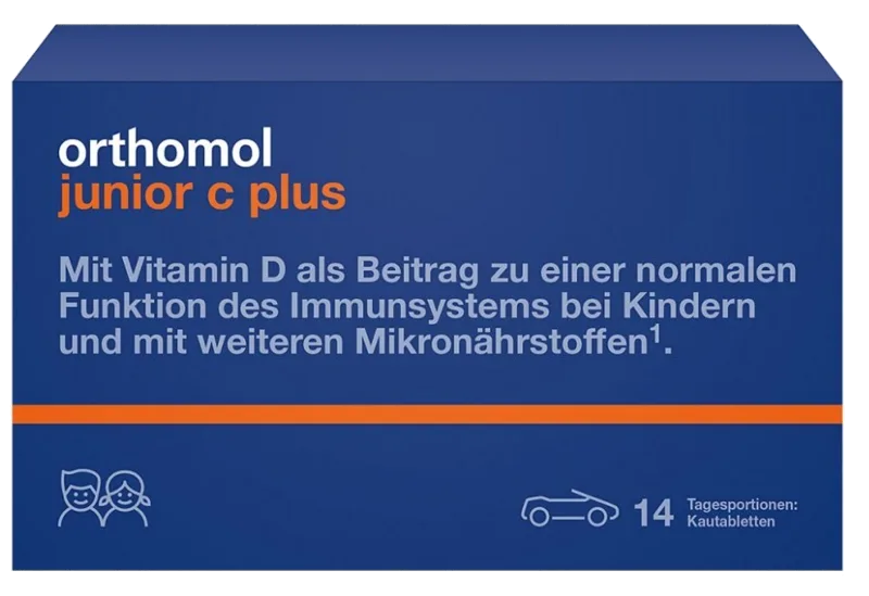 ORTHOMOL Junior C Plus košļājamās tabletes, 42 gab.