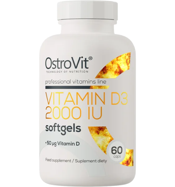OSTROVIT Vitamin D3 2000 IU kapsulas, 60 gab.
