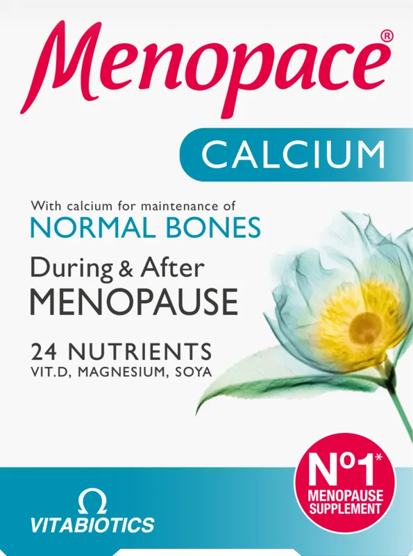 VITABIOTICS Menopace CALCIUM, 60 tabletes