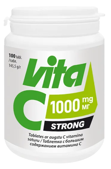 VITABALANS Vita C Strong 1000 mg tabletes, 100 gab.