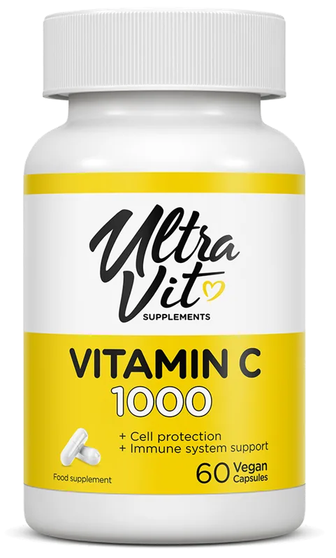 ULTRAVIT Vitamin C kapsulas, 60 gab.