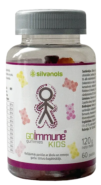 GOIMMUNE Kids Gummies košļājamās pastilas, 60 gab.