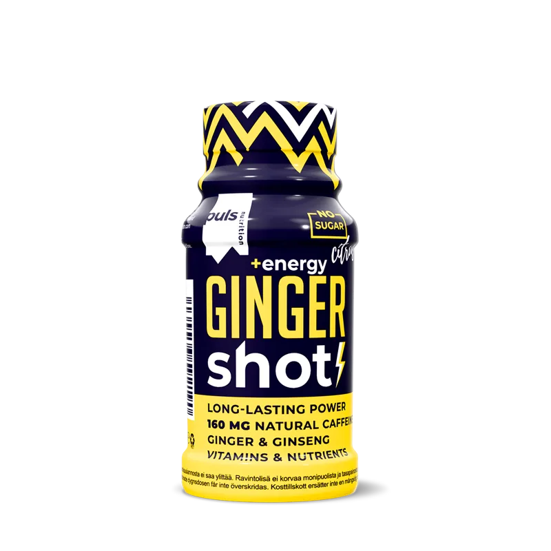 Puls Nutrition energy šots ar ingveru, 60 ml