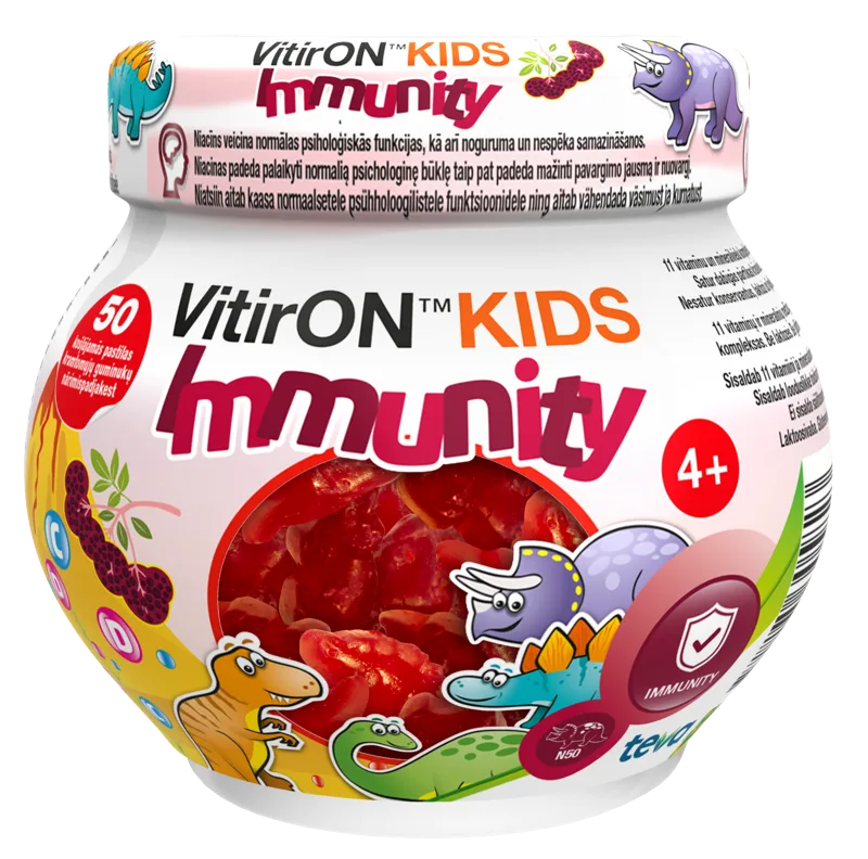 VITIRON Kids Immunity pastilas, 50 gab.