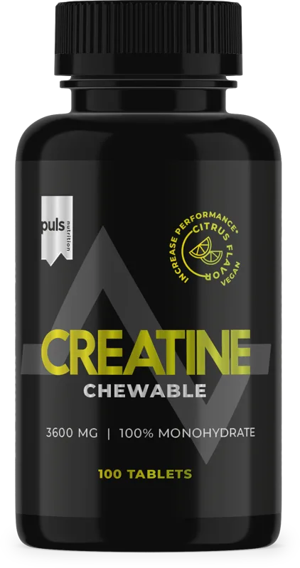 PULS NUTRITION Chewable Creatine Citrus tabletes, 100 gab.