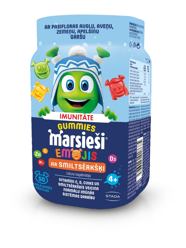 MARSIEŠI Gummies košļājamās pastilas, 50 gab.