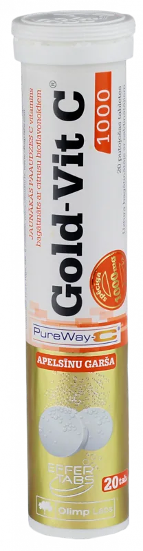OLIMP LABS Gold-Vit C 1000 mg putojošās tabletes, 20 gab.