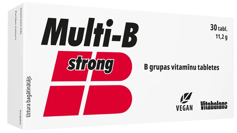 VITABALANS Multi-B Strong tabletes, 30 gab.