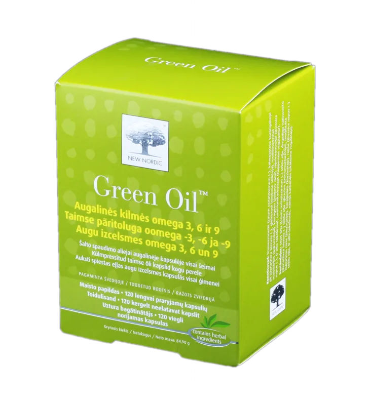 NEW NORDIC Green Oil kapsulas, 120 gab.