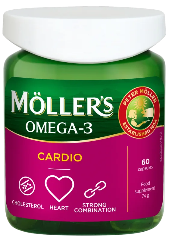 MOLLERS Omega-3 Cardio kapsulas, 60 gab.