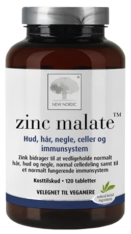 NEW NORDIC Zinc Malate, 120 tabletes