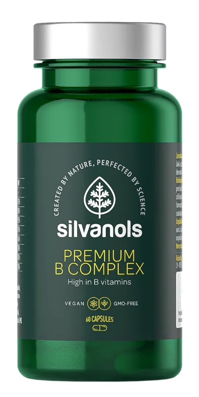 SILVANOLS Premium B Complex kapsulas, 60 gab.