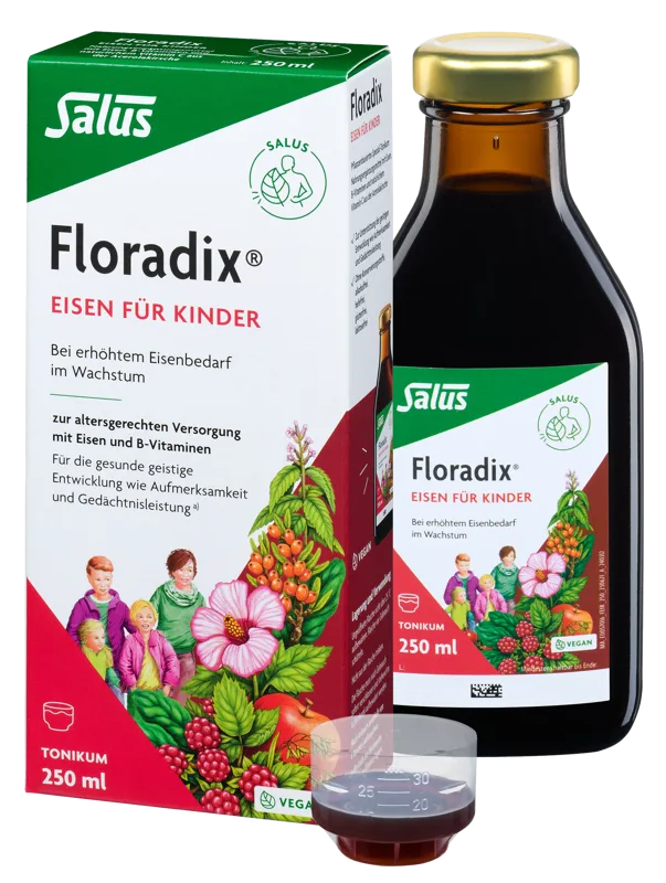 FLORADIX Dzelzs bērniem šķidrums, 250 ml