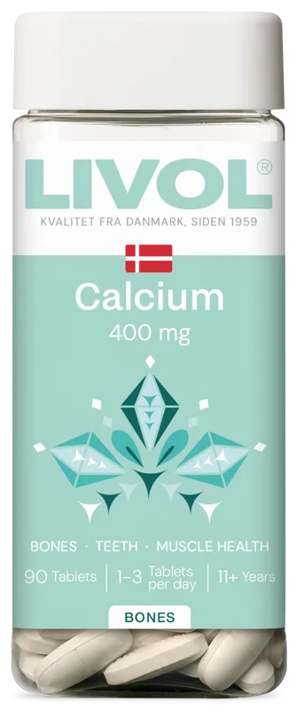 LIVOL Calcium 400 mg, 90 tabletes
