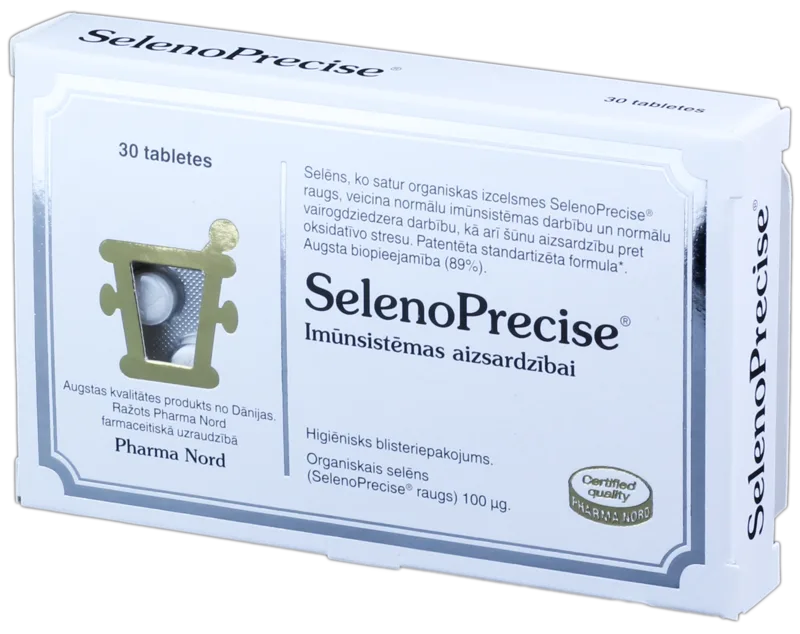 PHARMA NORD Selenoprecise tabletes, 30 gab.